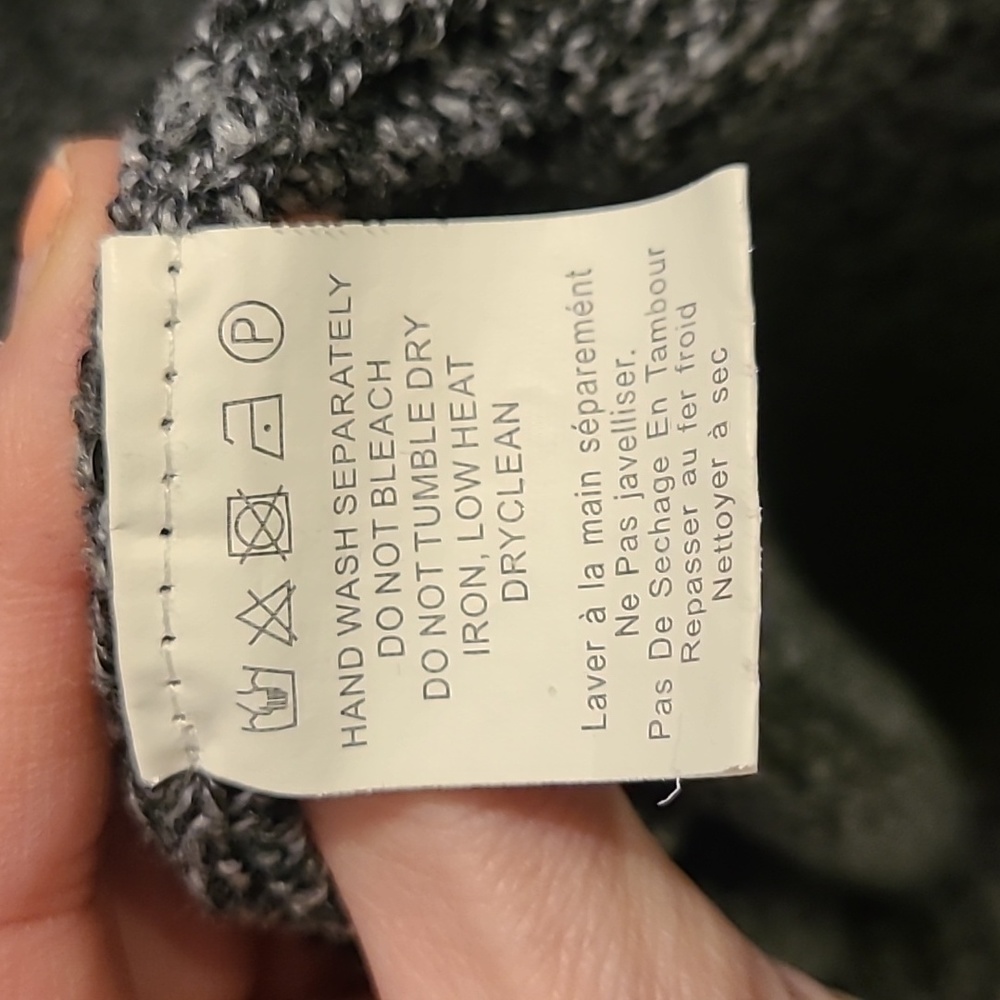 Glamorous Gray Extra Long Turtle Neck Sweater - image 4